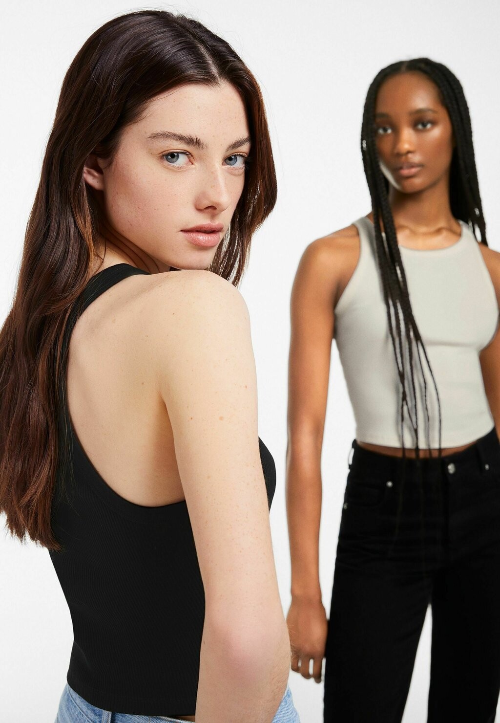 

Топ Bershka, белый