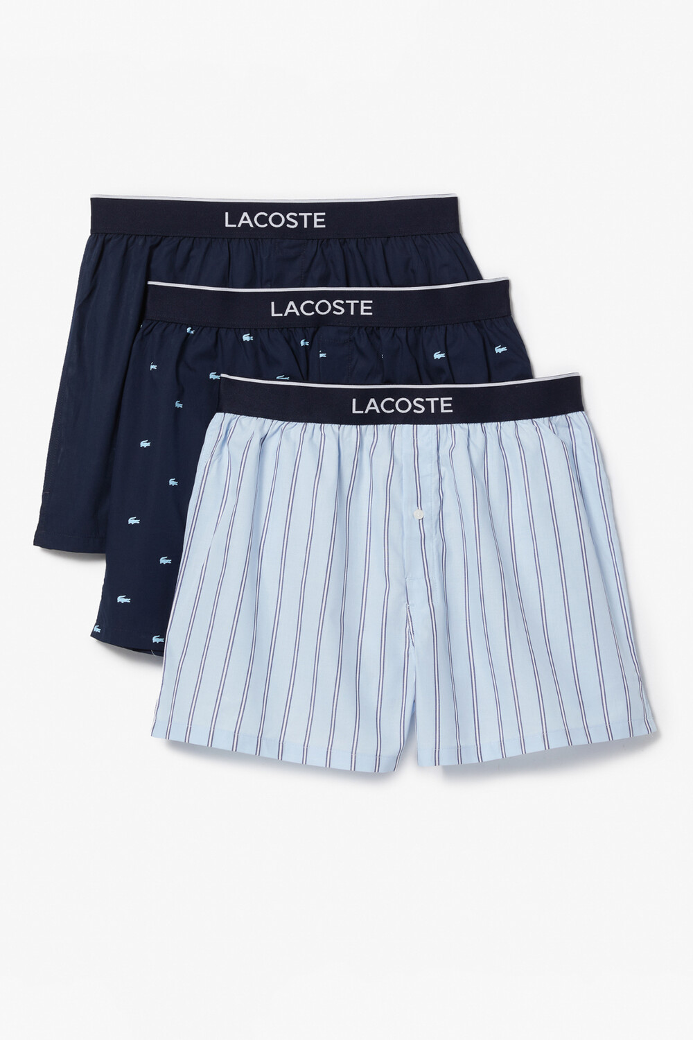 

Боксеры - Темно-синие - В полоску Lacoste, темно-синий