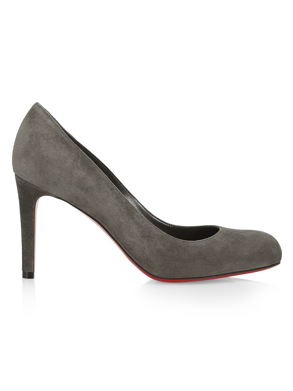 

Замшевые туфли 85MM Christian Louboutin, серый