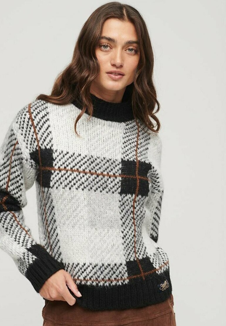 

джерси с заостренным кончиком Superdry BOXY PATTERN, цвет mono check