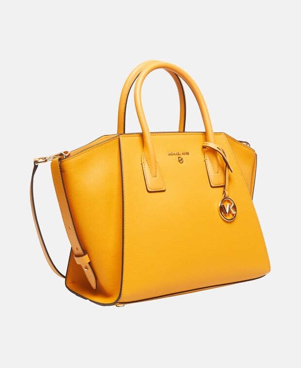 

Кожаная сумка-тоут Michael Michael Kors, желтый