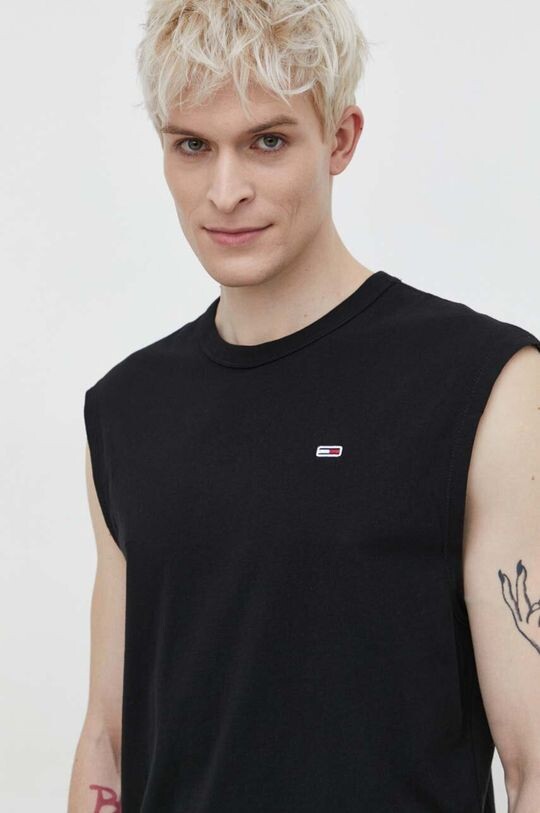 

Хлопковая футболка Tommy Jeans, черный