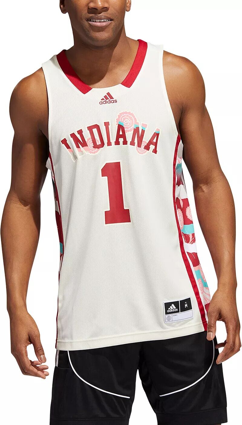 

Мужские белые баскетбольные джерси Adidas Indiana #1 Replica