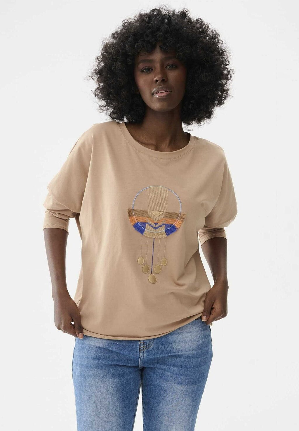 

Рубашка с длинным рукавом AMULET blue shadow, цвет beige