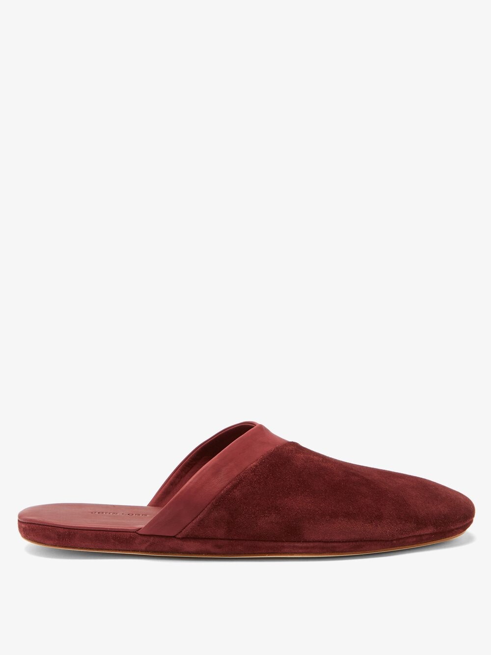 

Замшевые тапочки knighton John Lobb, бургундия