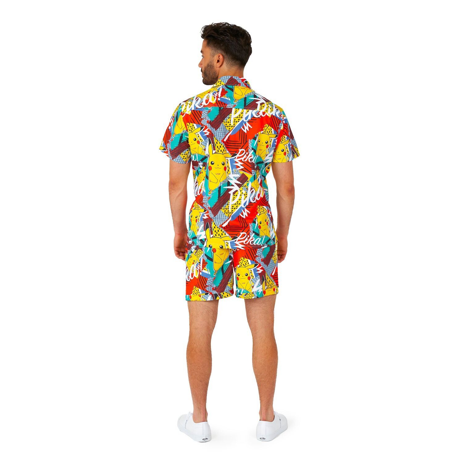 

Мужской комплект летней рубашки и шорт современного кроя OppoSuits