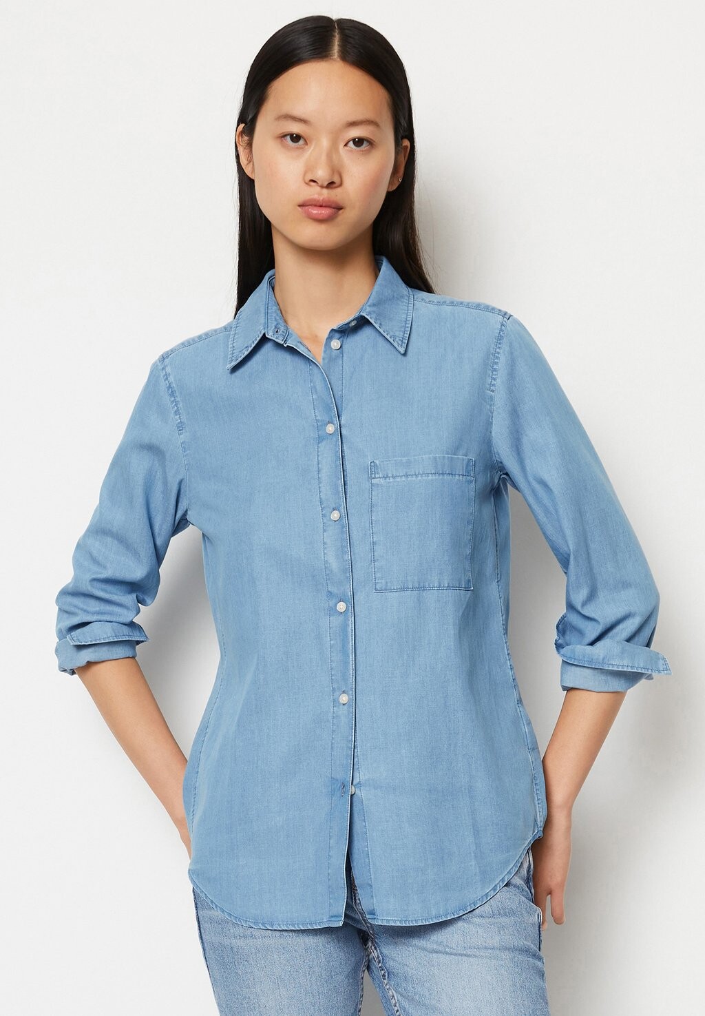 

Рубашка REGULAR MIT Marc O'Polo, цвет essential mid blue wash