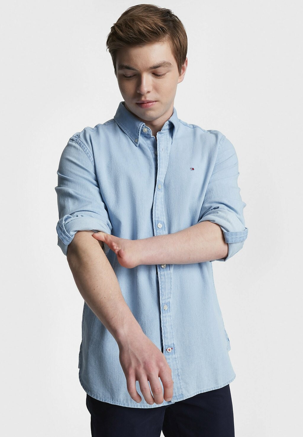 

Рубашка ADAPTIVE Tommy Hilfiger, светлая стирка
