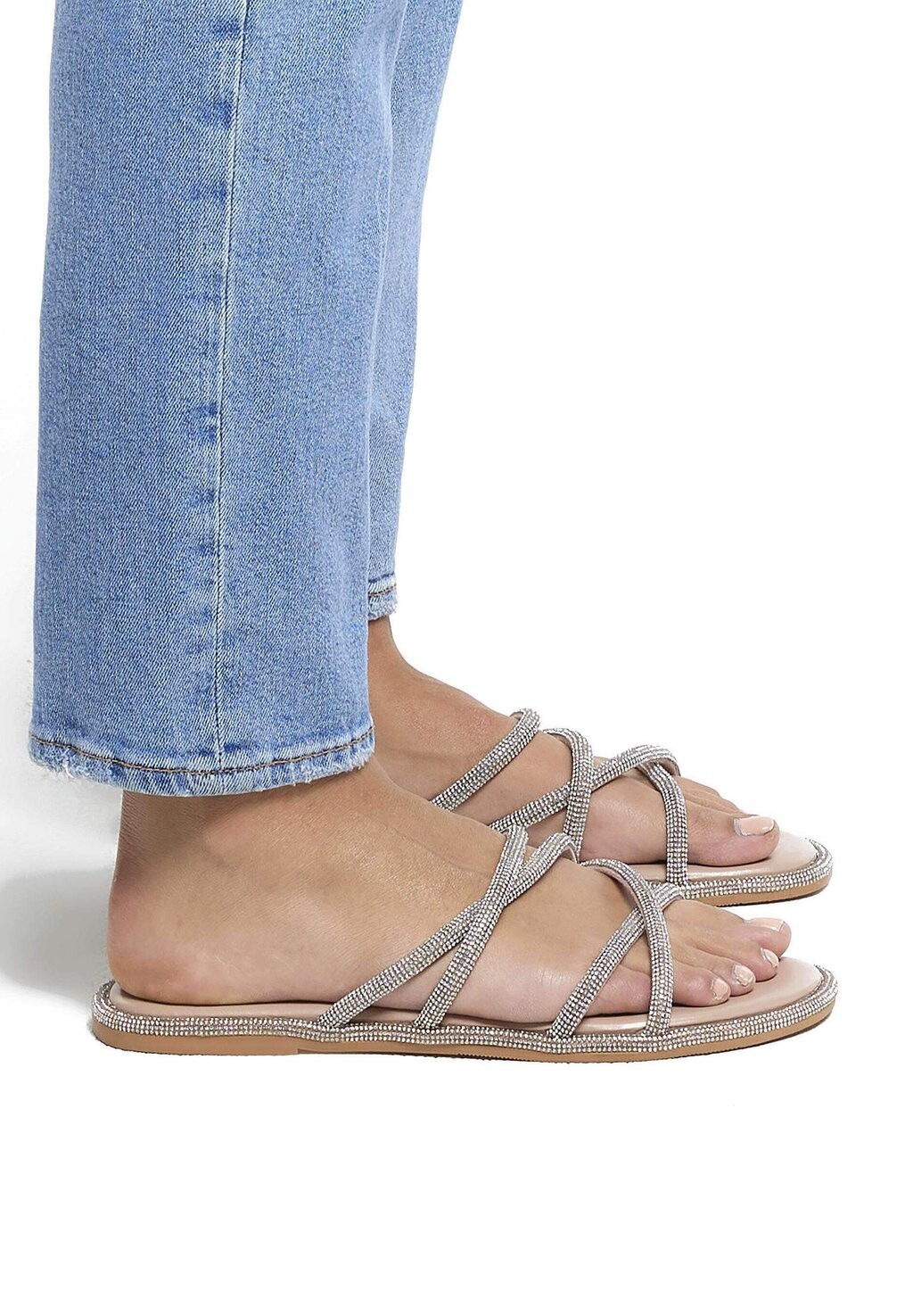 

Мюли River Island, цвет pink light