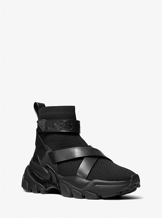 

Кроссовки Nick Leather Strap Knit Michael Kors, черный