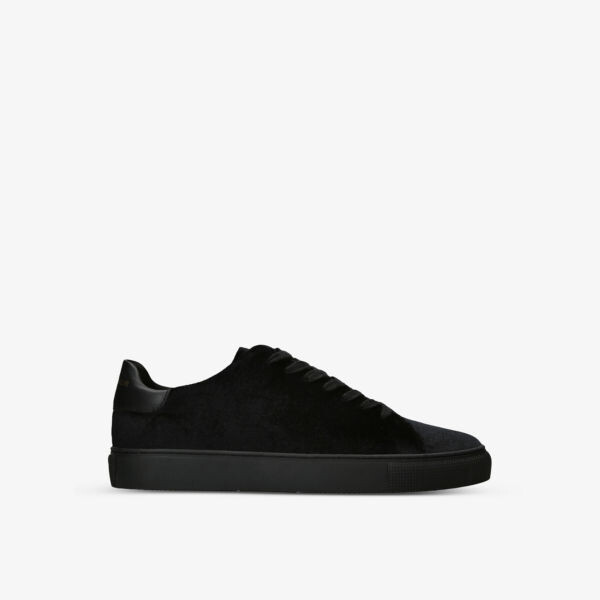 

Бархатные кроссовки с тисненым логотипом Lennon Kurt Geiger London, черный