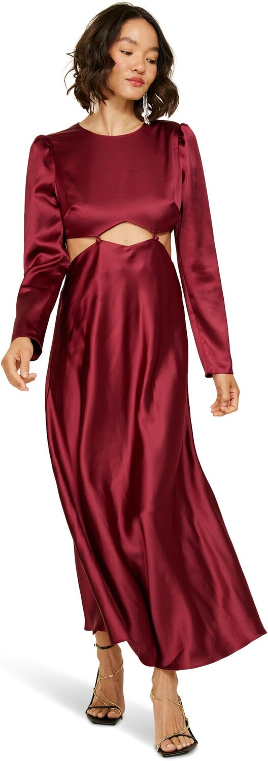 

Платье line and dot Mira Long Sleeve Dress, цвет Crimson