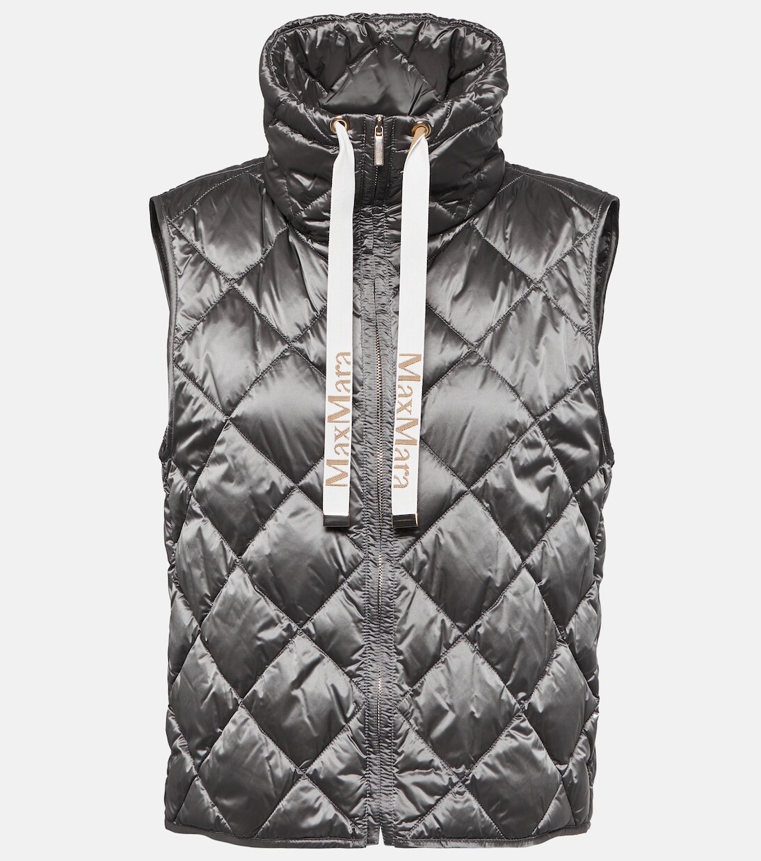 

Стеганый пуховик cube tregic Max Mara, серый