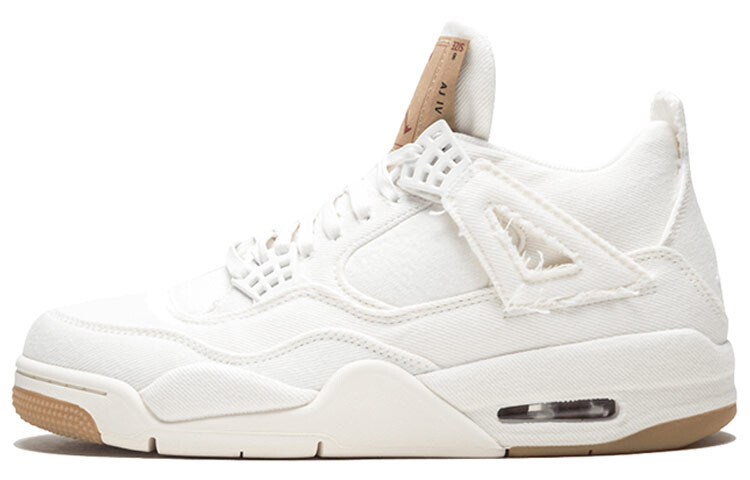 

Jordan 4 Retro Levi's White (Levi's Tag) Белый/Хаки