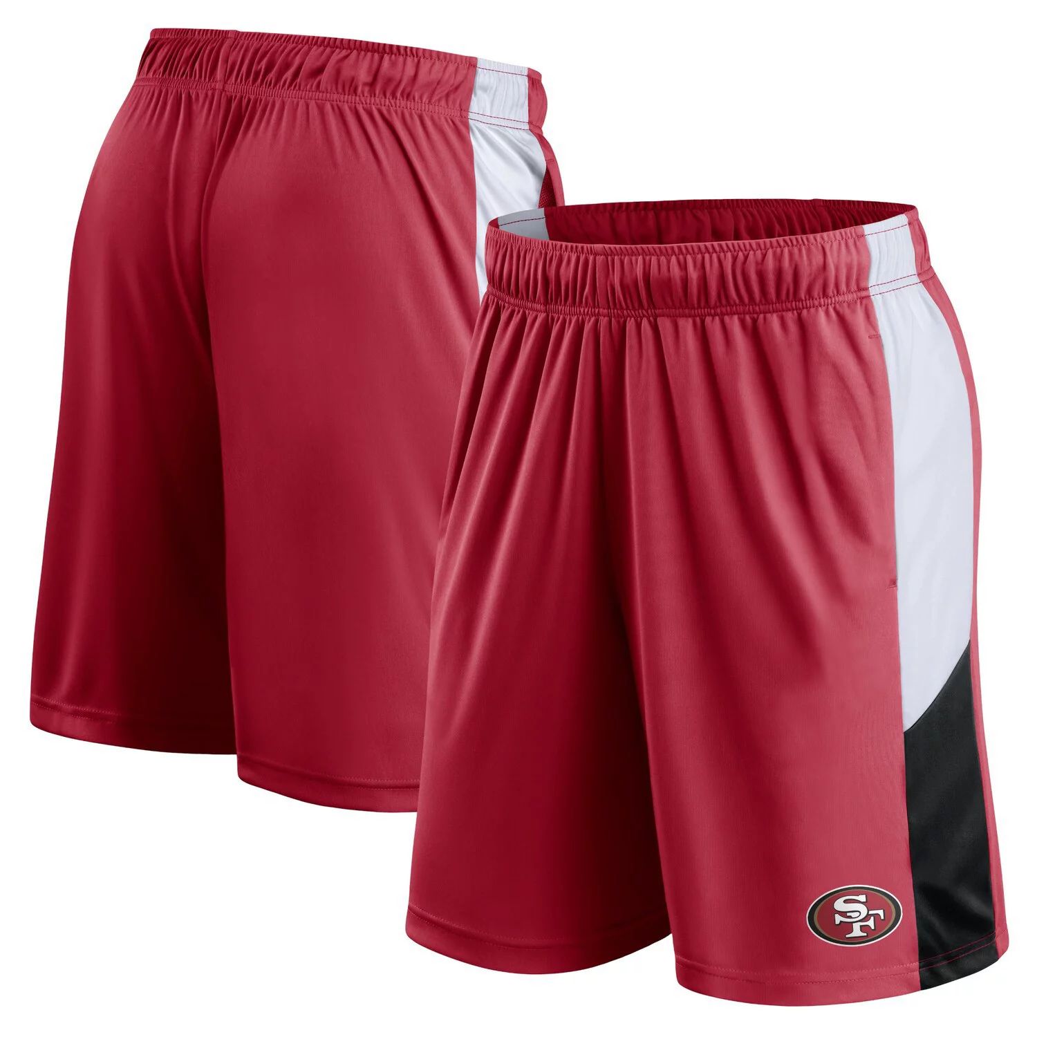 

Мужские шорты с цветными блоками Fanatics Scarlet San Francisco 49ers Prep