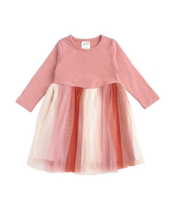 цена Платье-пачка с длинными рукавами Rose Fairy для маленьких и больших девочек Sweet Wink, мультиколор