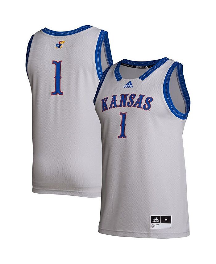 

Мужская серая майка # Kansas Jayhawks Swingman adidas, серый