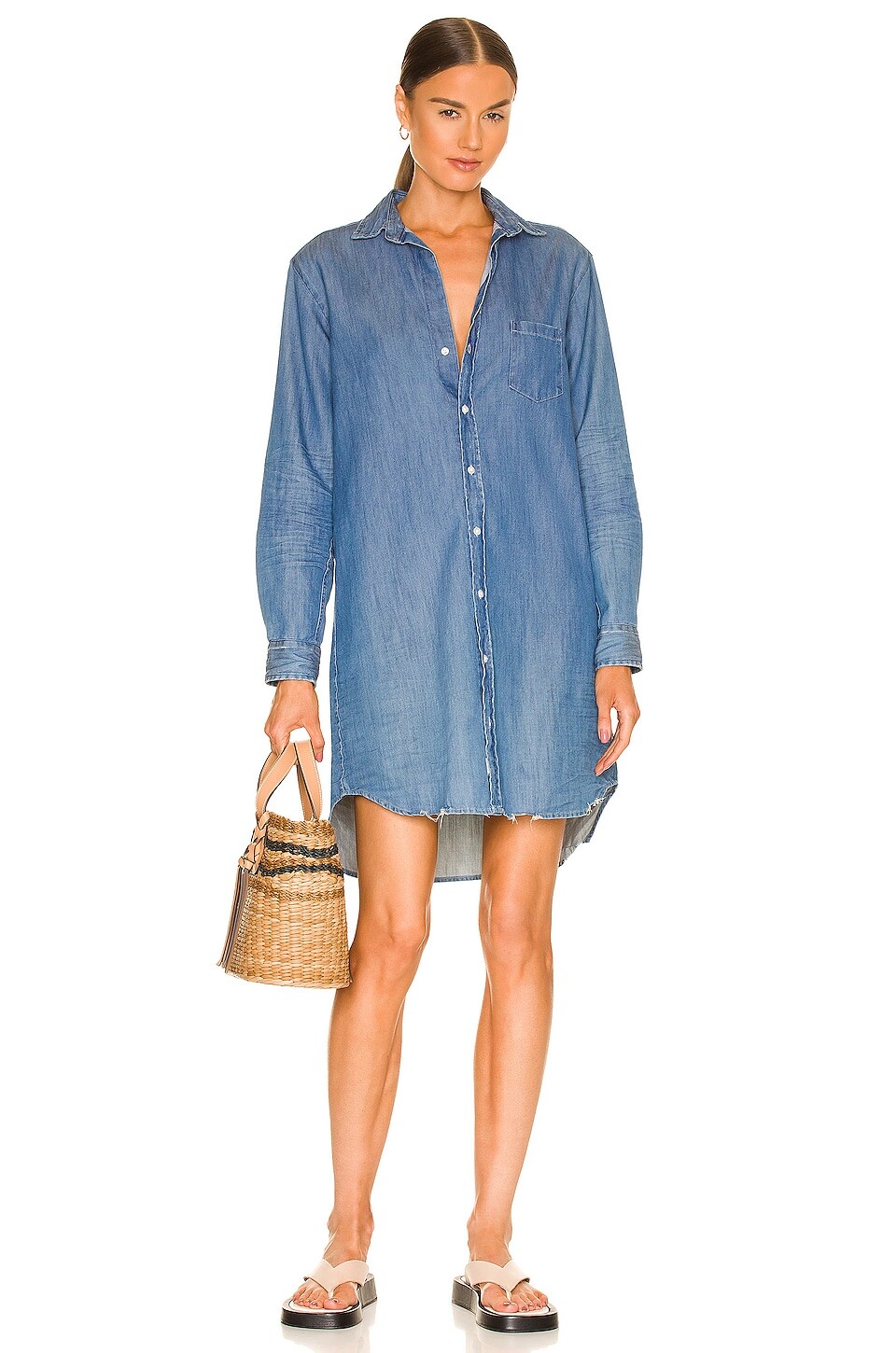 

Платье Frank & Eileen Mary Woven Button Up, цвет Vintage Stonewashed Indigo
