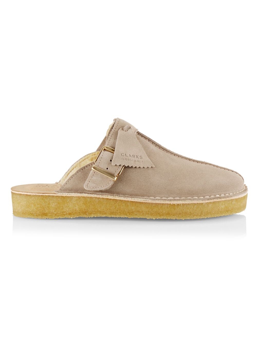 

Замшевые туфли без задника Originals Trek Clarks, песочный