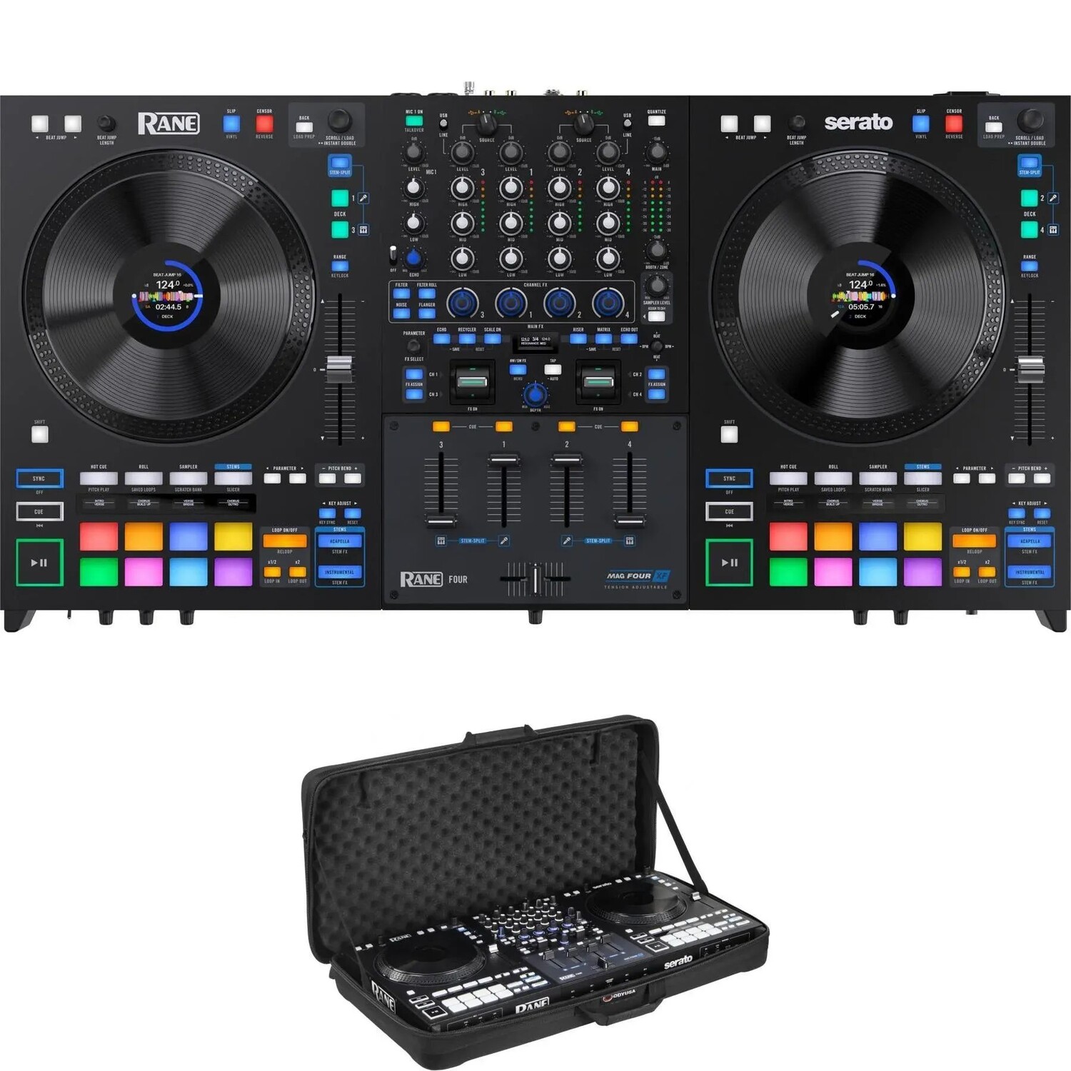

4-канальный DJ-контроллер Rane Four и литой мягкий чехол Odyssey