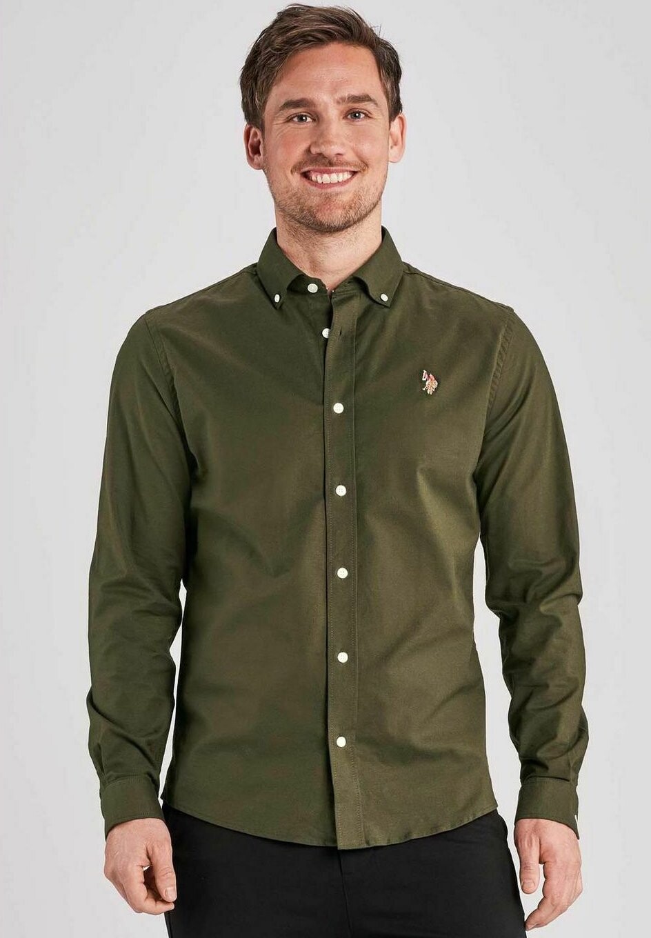 

Рубашка ESMAR U.S. Polo Assn., цвет forest night