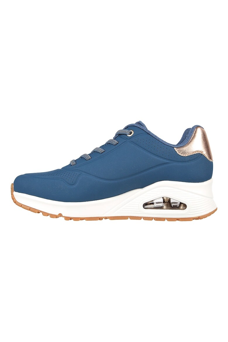 

Спортивные туфли Uno Shimmer Away со скошенной кромкой из экокожи Skechers, синий