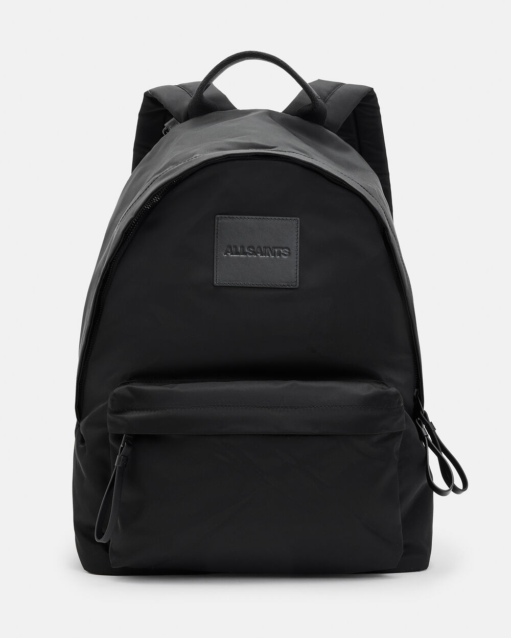 Рюкзак с карабином из переработанного сырья AllSaints, черный