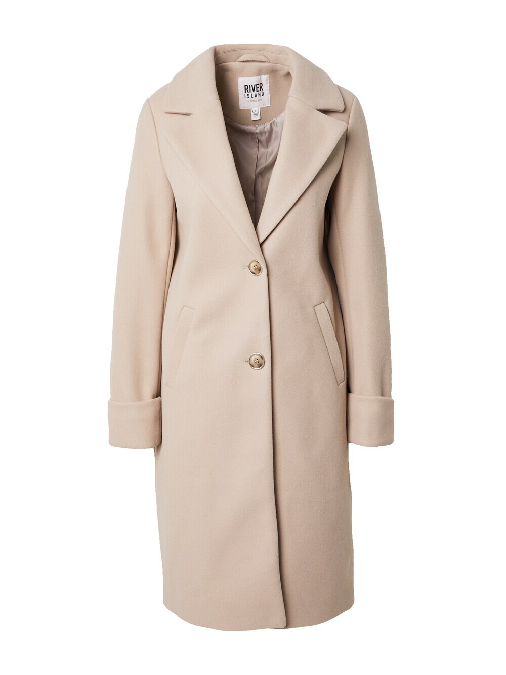 

Межсезонное пальто River Island, бежевый