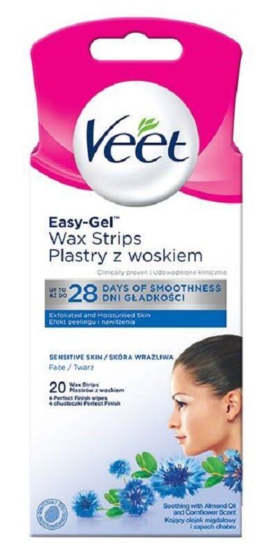 

Veet Easy-Gelwax пластыри для депиляции, 20 шт.