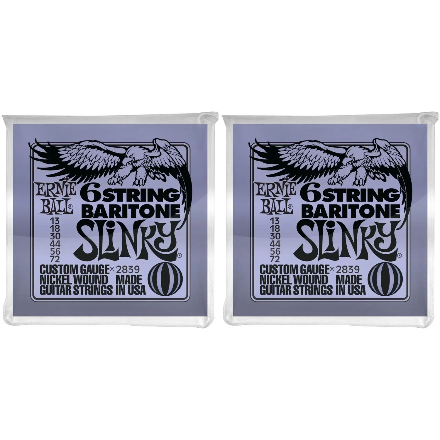 

Ernie Ball 2839 Баритоновые обтягивающие никелевые струны для электрогитары (2 шт.)