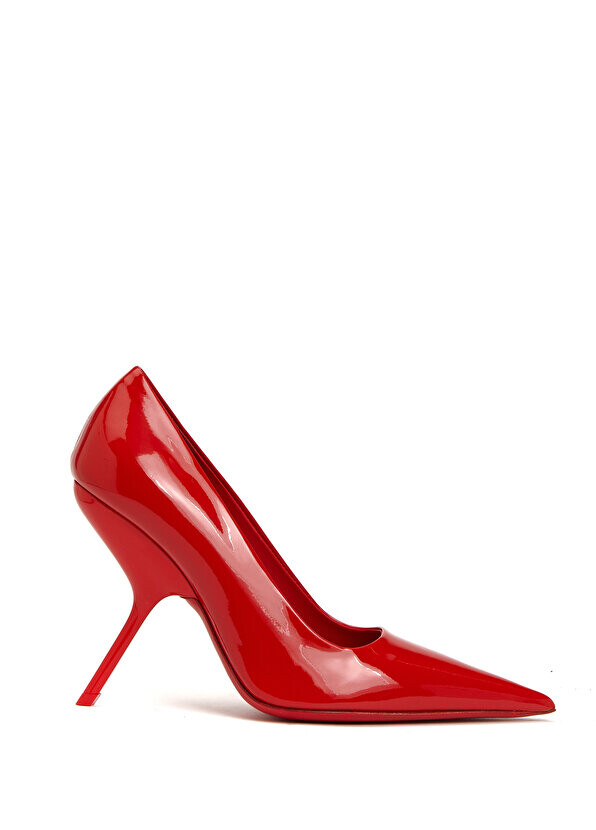 

Красные кожаные туфли на высоком каблуке Ferragamo
