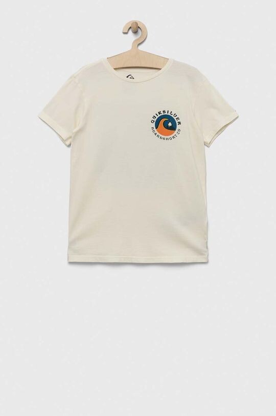 

Хлопковая футболка для детей Quiksilver, бежевый