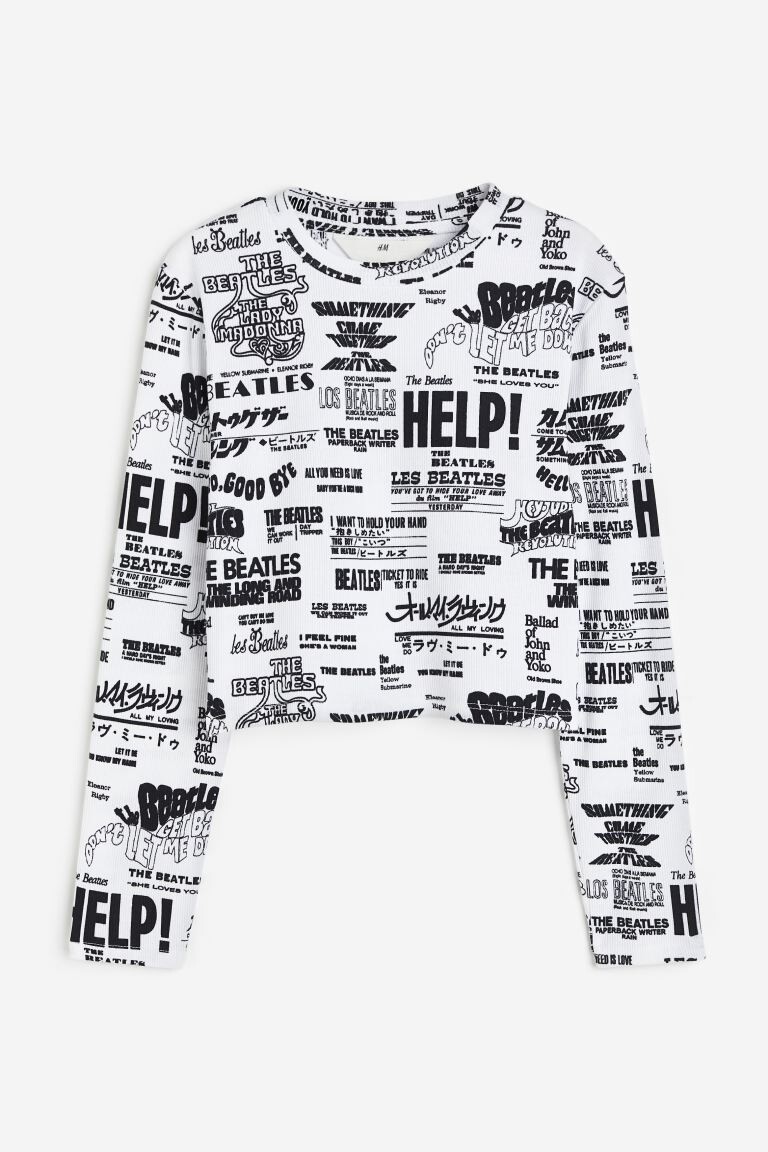 

Топ из джерси с принтом H&M