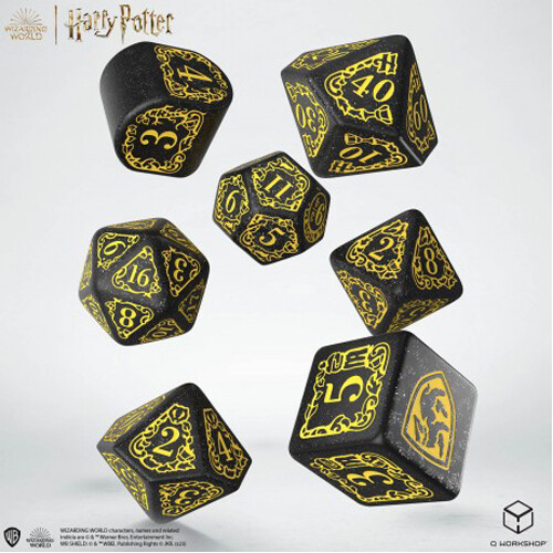 

Игровые кубики Harry Potter Hufflepuff Modern Dice – Black
