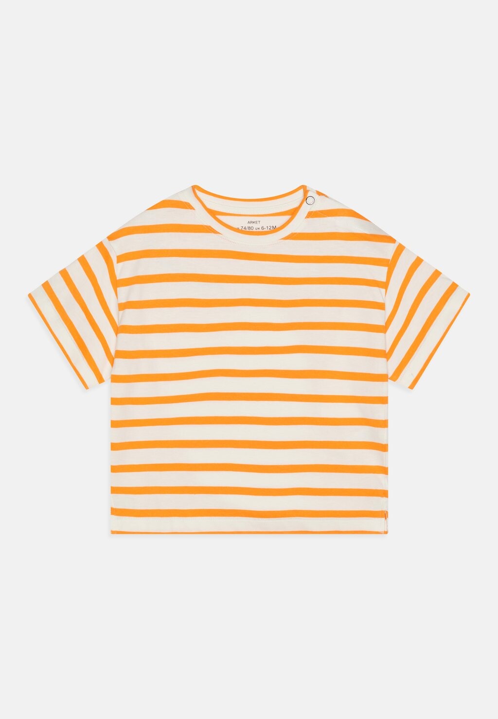 

Футболка с принтом TUVA UNISEX ARKET, цвет yellowish orange