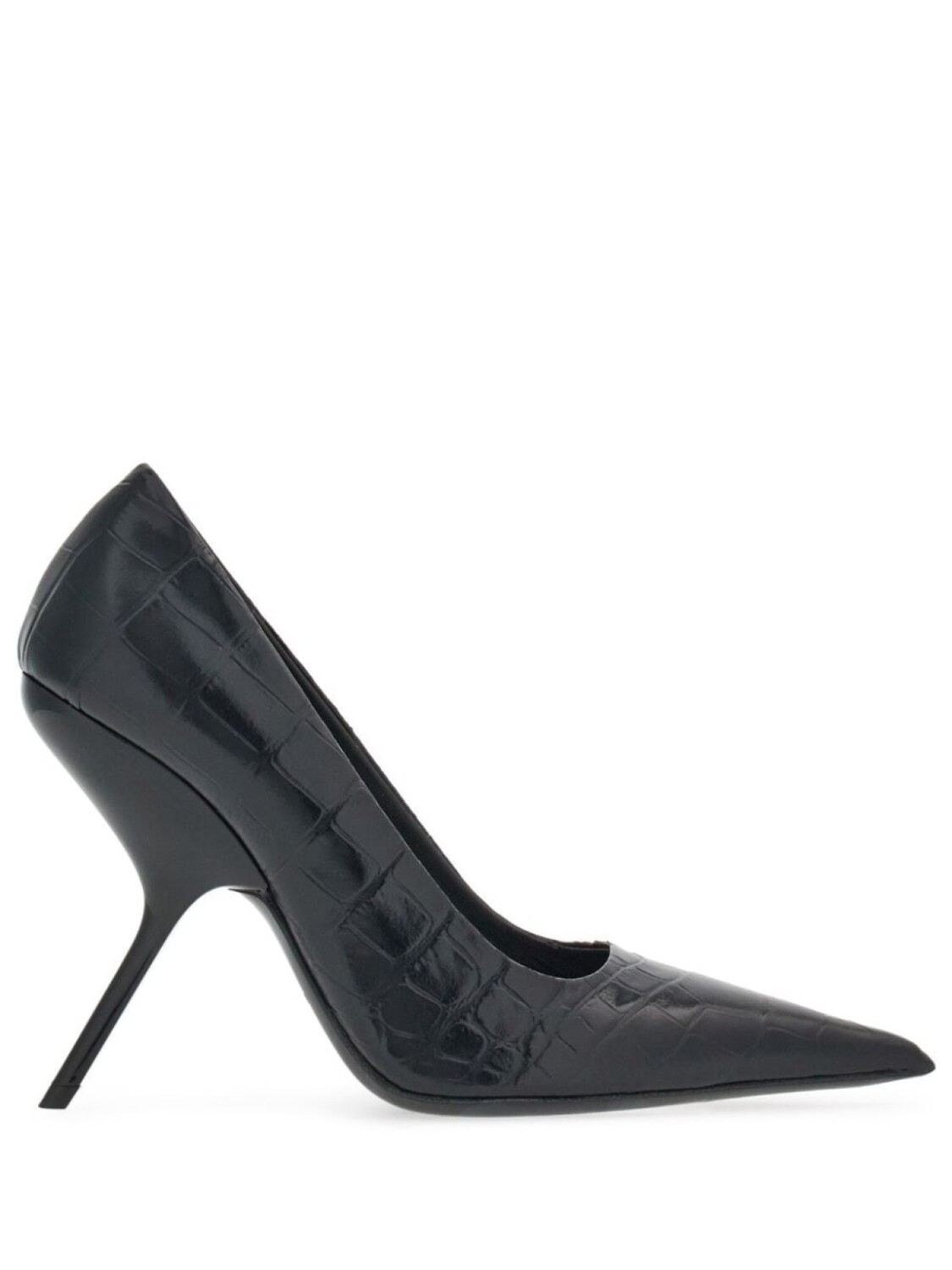 

Ferragamo туфли-лодочки Eva 105 с тиснением под кожу крокодила, черный