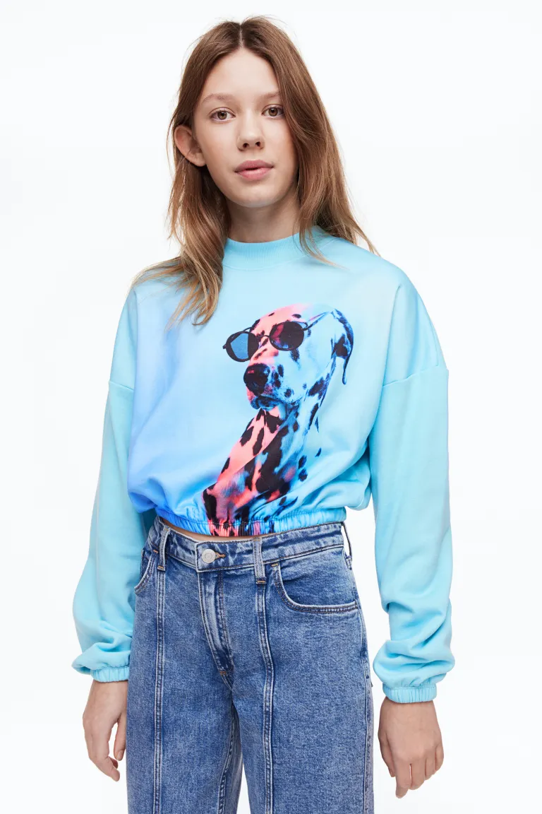 

Объемная толстовка H&M, бирюзовый