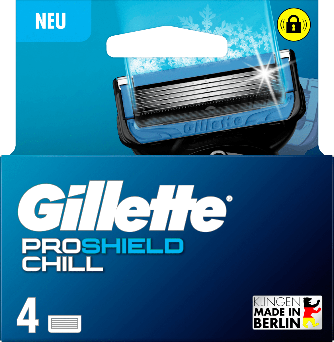 Лезвия для бритвы ProShield Chill 4 шт. Gillette