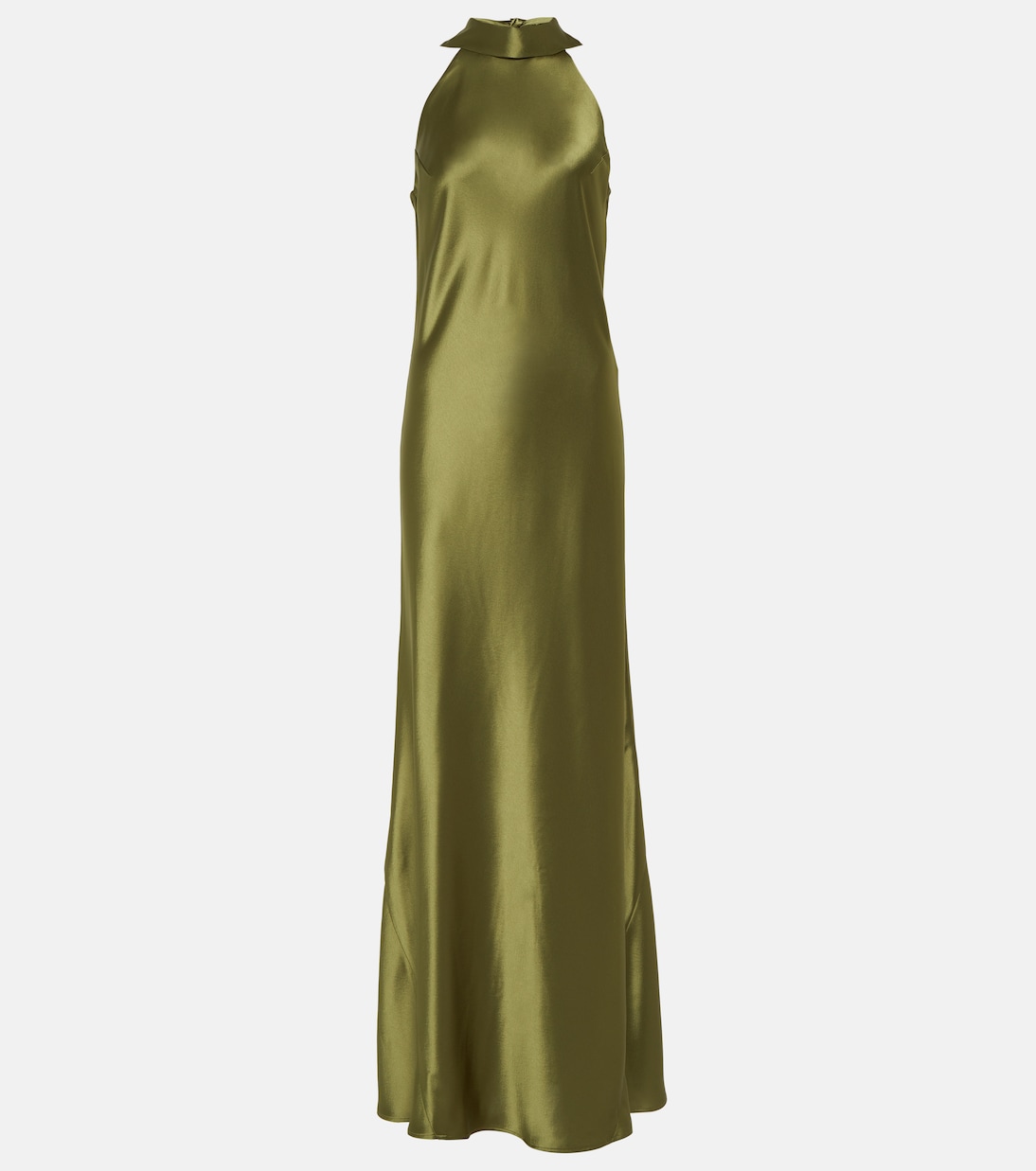 Атласное платье sienna Galvan, зеленый