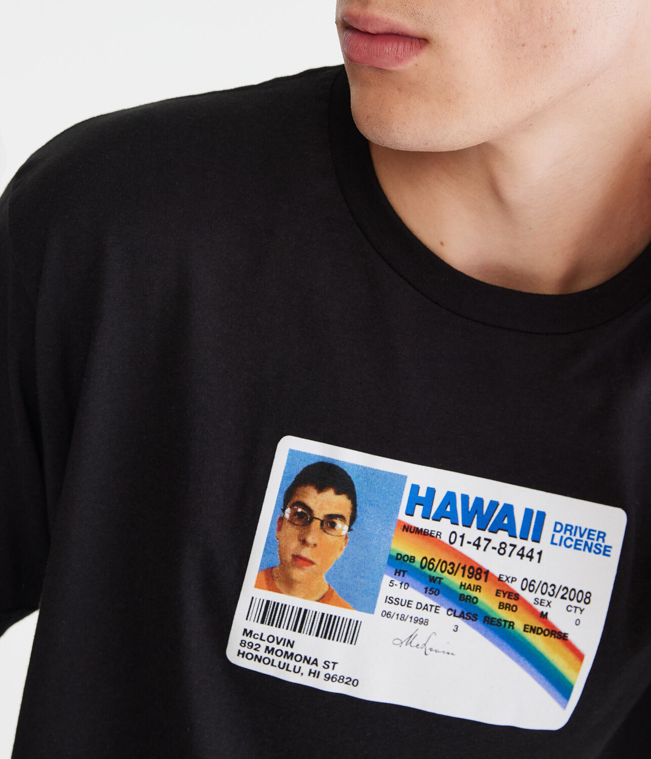 

Футболка McLovin с графическим рисунком Aeropostale, черный