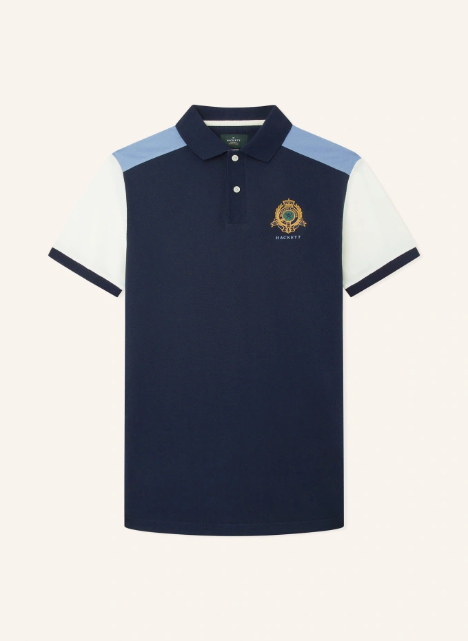 Рубашка-поло heritage multi polo Hackett London, синий