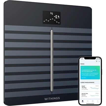 

Withings Body Cardio Premium Wi-Fi Body Composition Smart Scale Черный