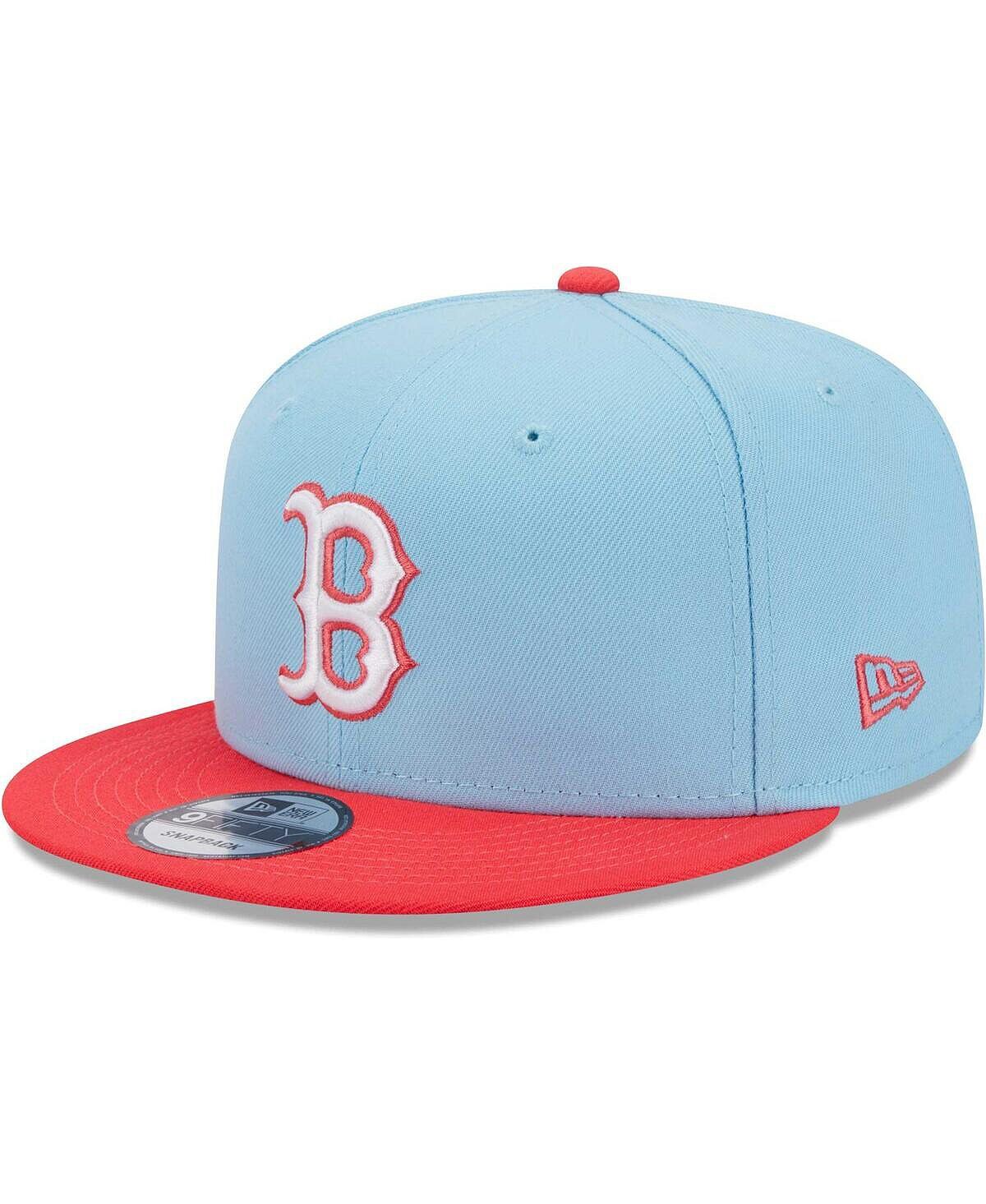 

Мужская светло-синяя и красная кепка Boston Red Sox Spring Basic двухцветная кепка Snapback 9FIFTY New Era