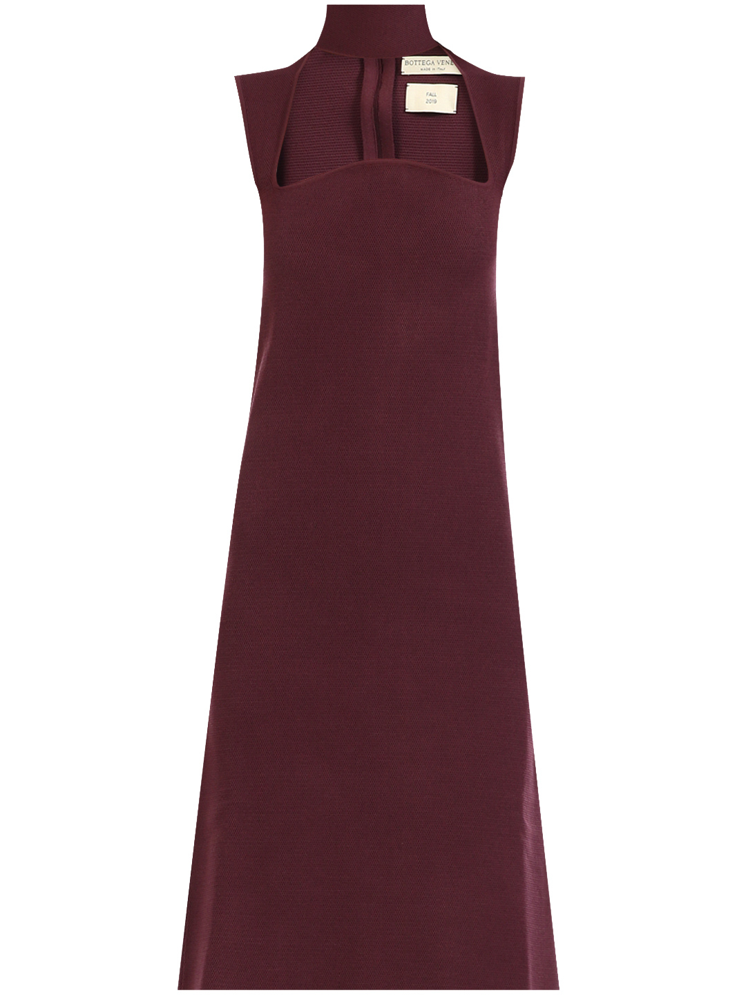 цена Платье Bottega Veneta Burgundy Jersey, фиолетовый