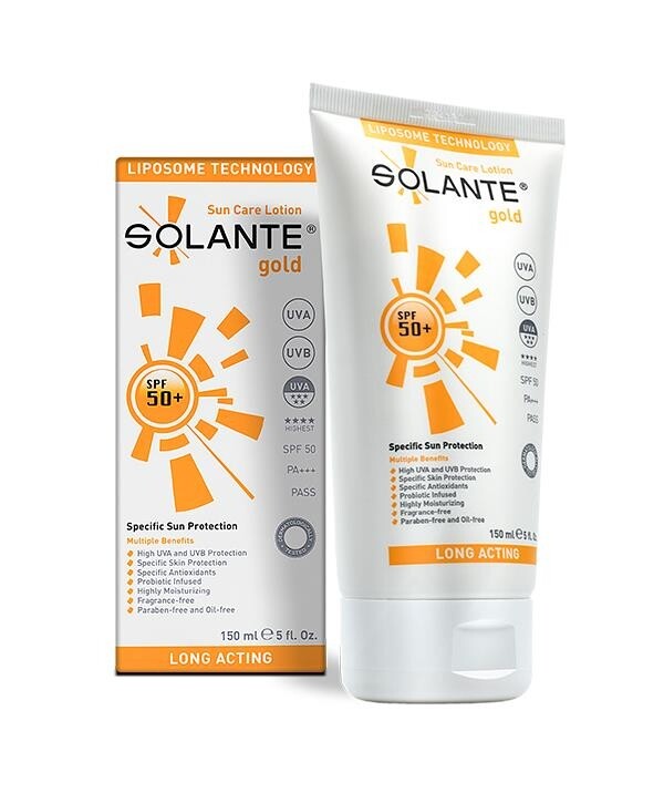 

Solante Gold Adult SPF 50+ 150 мл Солнцезащитный лосьон