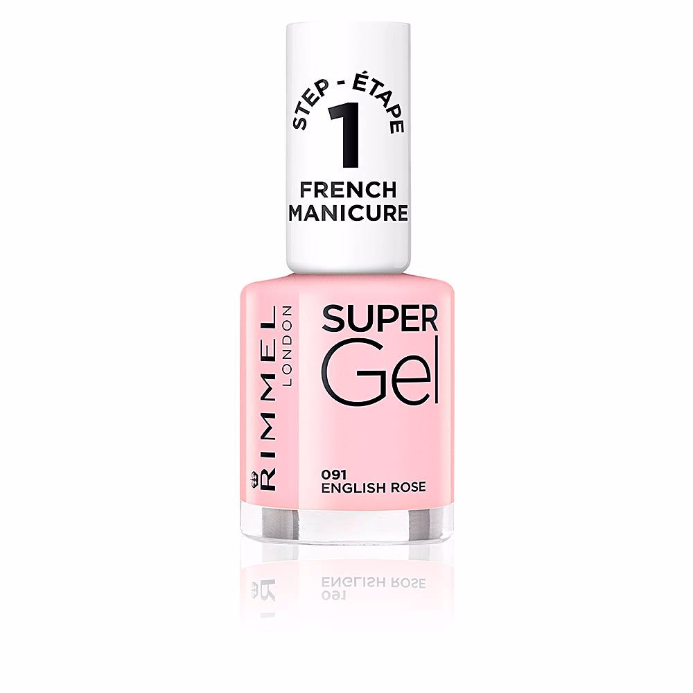 Лак для ногтей French manicure super gel Rimmel london, 12 мл, 091-english rose rimmel london nail polish 1 step super gel 023 grape sorbet