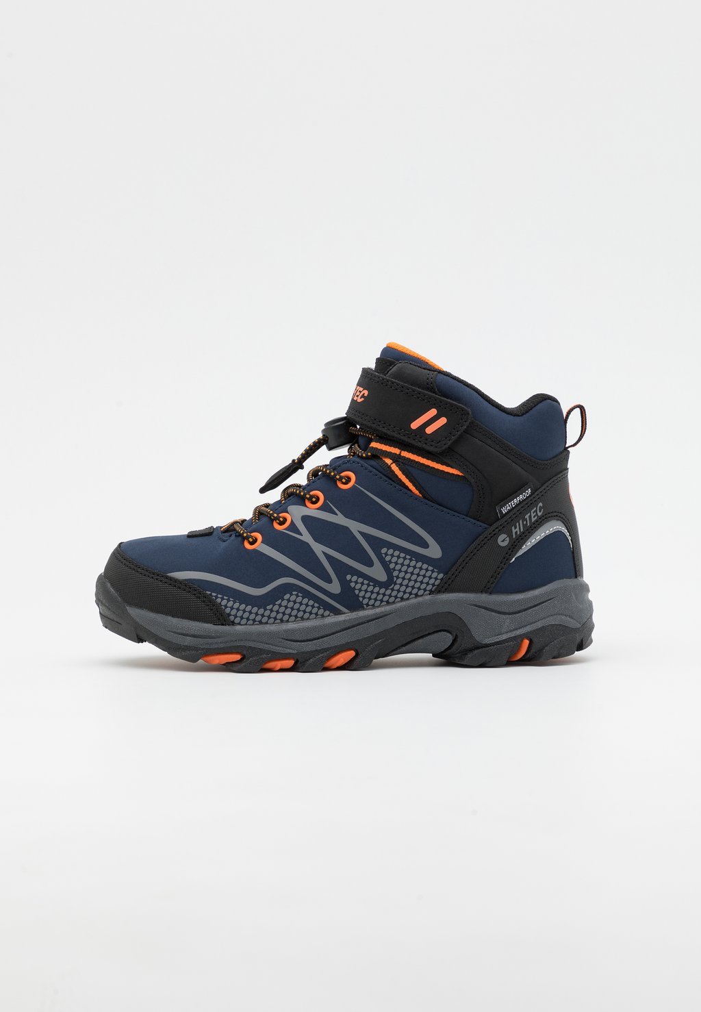 Кроссовки BLACKOUT MID WP JR UNISEX HI-TEC, цвет navy/orange кроссовки ultima 8 0 wp unisex hi tec оливково зеленый