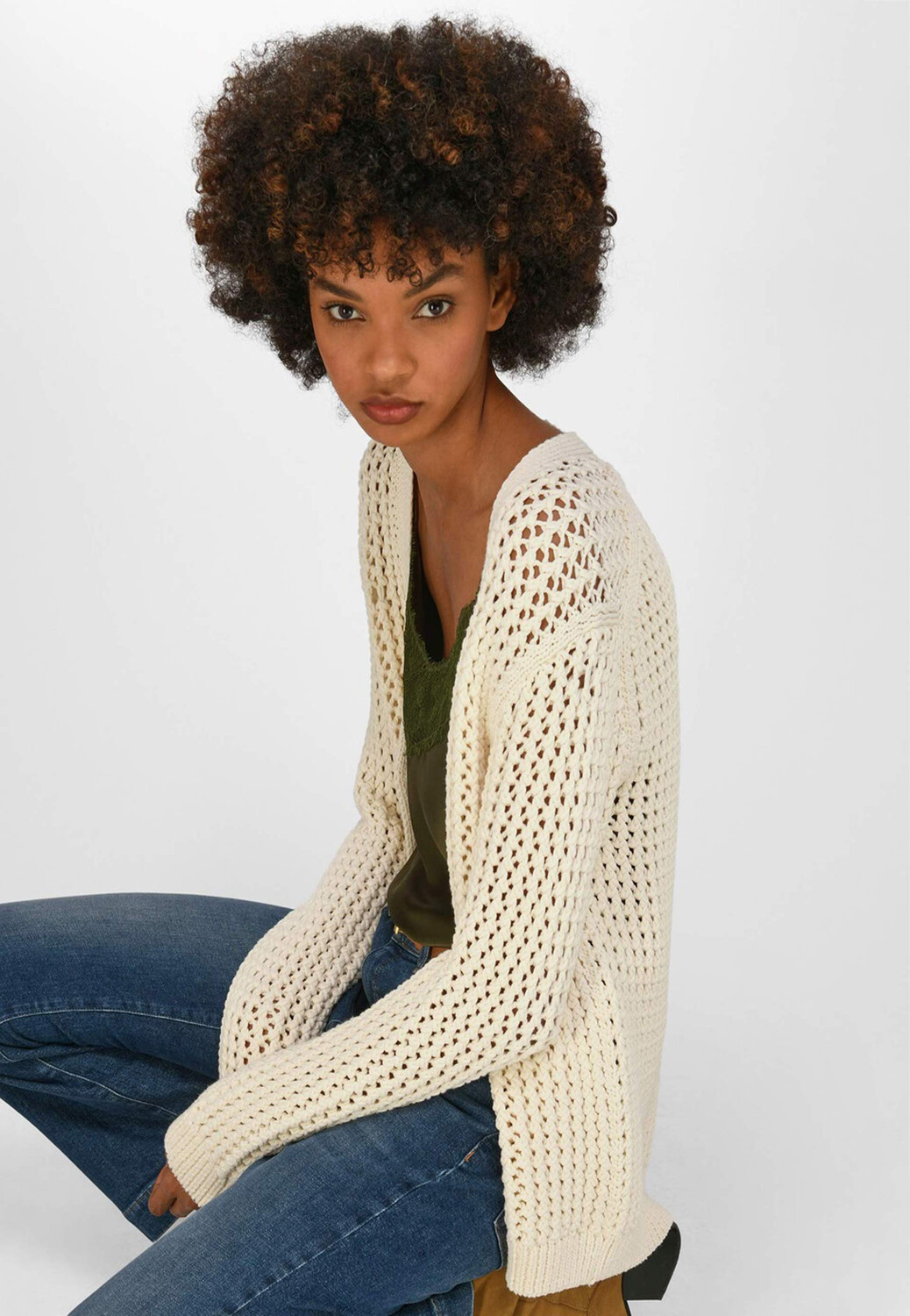 

Толстовка WALL London Strickjacke cotton, цвет CHAMPAGNER