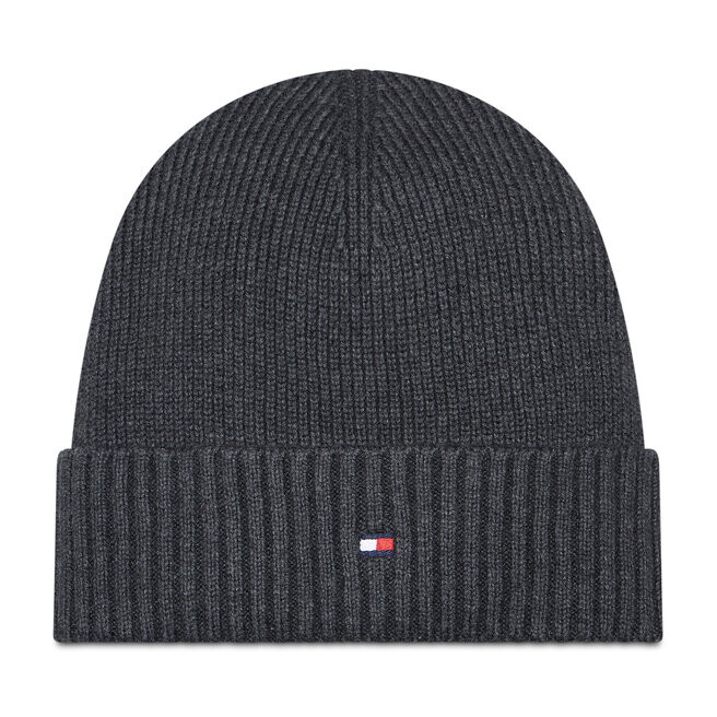 

Шапка Tommy Hilfiger EssentialFlag Beanie, серый