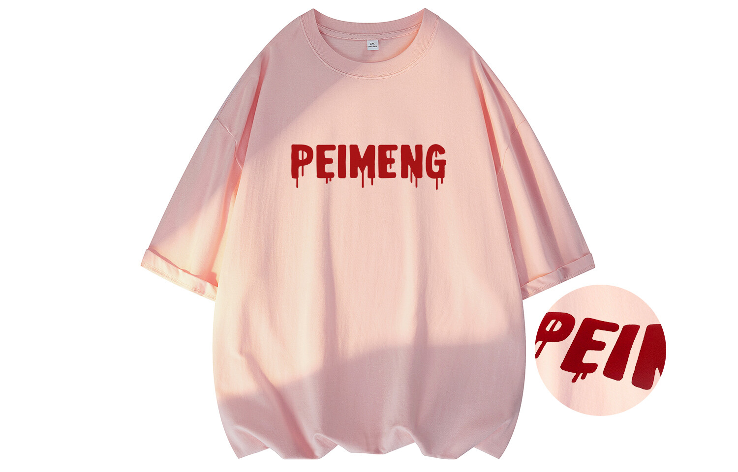 

Peimon Футболка унисекс Permon/PEIMENG, Черный (бежевый пух)
